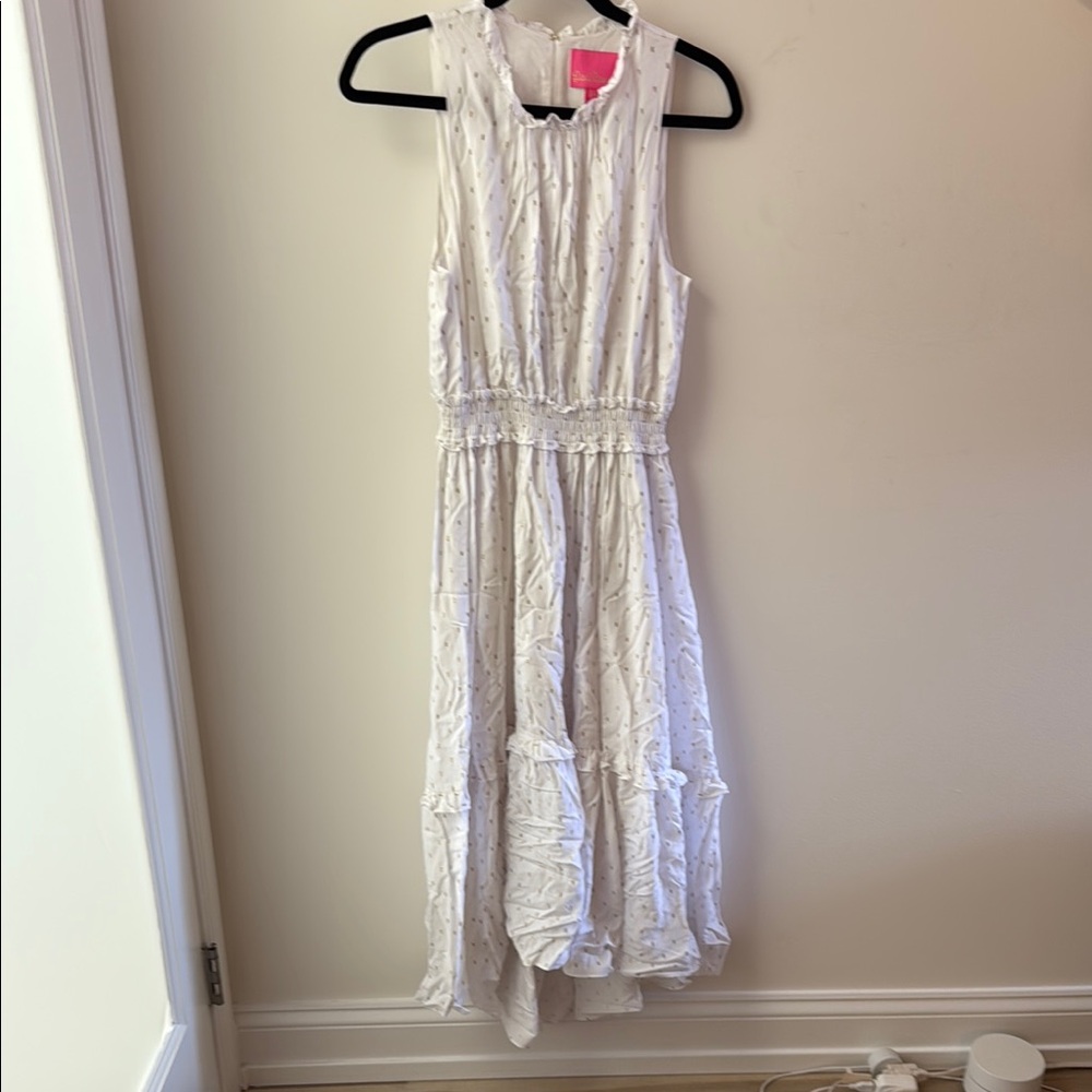Lilly Pulitzer Chaya White Sleeveless Kids Dress